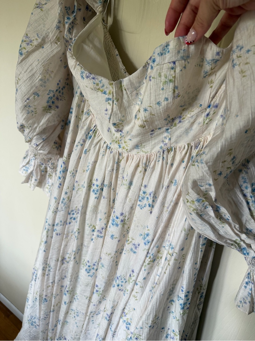 Dear Skye Blue Floral Worth Collective Maxi Dress - Picture 5 of 11